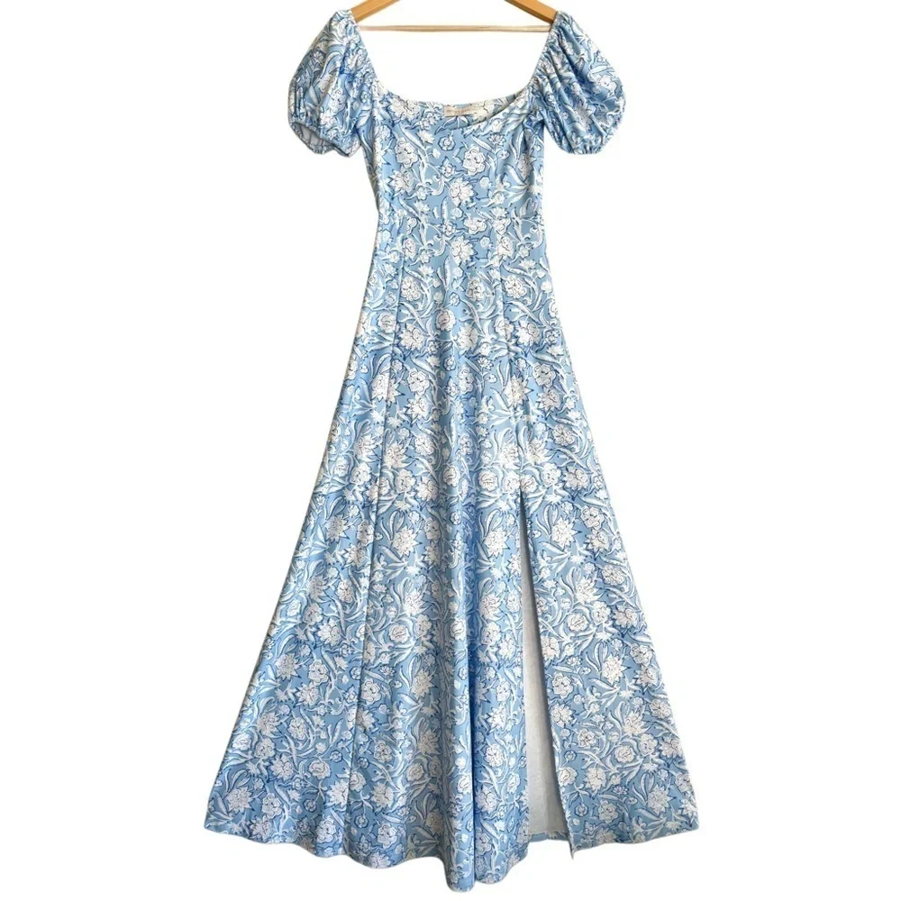 SMITH & QUINN Flowy Stretchy Floral Romantic Feminine Elizabeth Maxi Dress Sz XS - Picture 4 of 11